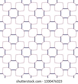 Seamless vector pattern in geometric ornamental style