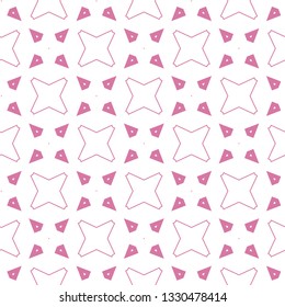 Seamless vector pattern in geometric ornamental style