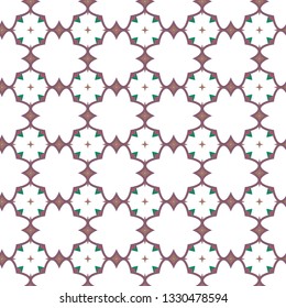 Seamless vector pattern in geometric ornamental style
