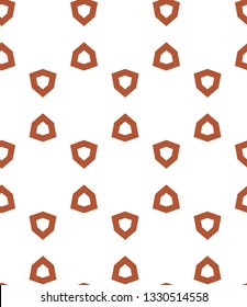 Seamless vector pattern in geometric ornamental style