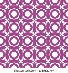 Seamless vector pattern in geometric ornamental style