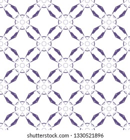Seamless vector pattern in geometric ornamental style