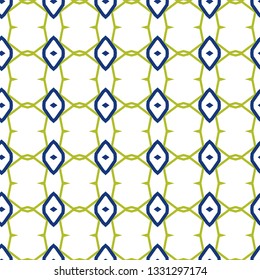Seamless vector pattern in geometric ornamental style