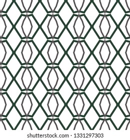 Seamless vector pattern in geometric ornamental style