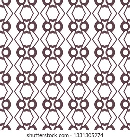 Seamless vector pattern in geometric ornamental style