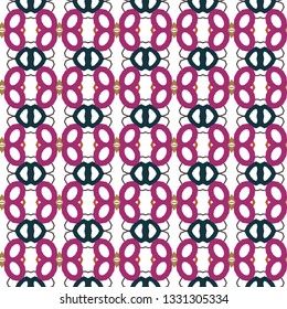 Seamless vector pattern in geometric ornamental style