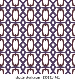 Seamless vector pattern in geometric ornamental style