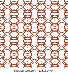 Seamless vector pattern in geometric ornamental style