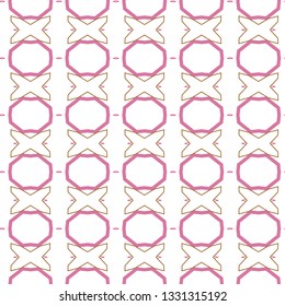Seamless vector pattern in geometric ornamental style