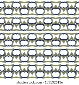 Seamless vector pattern in geometric ornamental style