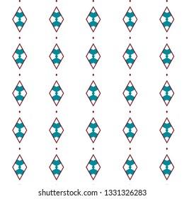 Seamless vector pattern in geometric ornamental style