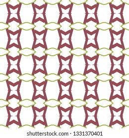 Seamless vector pattern in geometric ornamental style