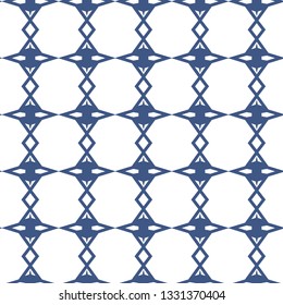 Seamless vector pattern in geometric ornamental style