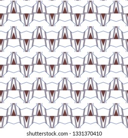 Seamless vector pattern in geometric ornamental style