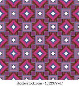 Seamless vector pattern in geometric ornamental style