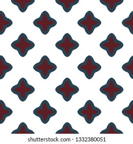 Seamless vector pattern in geometric ornamental style
