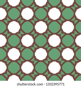 Seamless vector pattern in geometric ornamental style