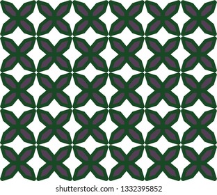 Seamless vector pattern in geometric ornamental style