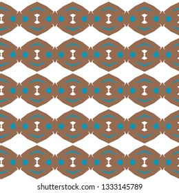 Seamless vector pattern in geometric ornamental style