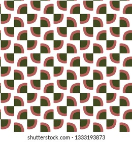 Seamless vector pattern in geometric ornamental style