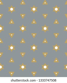 Seamless vector pattern in geometric ornamental style