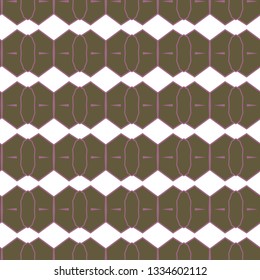Seamless vector pattern in geometric ornamental style