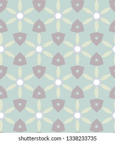Seamless vector pattern in geometric ornamental style