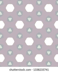 Seamless vector pattern in geometric ornamental style