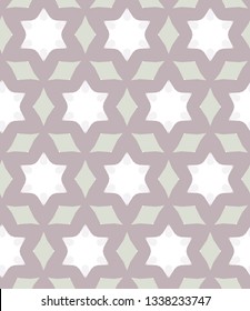 Seamless vector pattern in geometric ornamental style