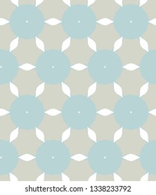 Seamless vector pattern in geometric ornamental style