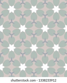 Seamless vector pattern in geometric ornamental style