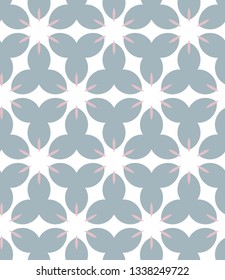 Seamless vector pattern in geometric ornamental style