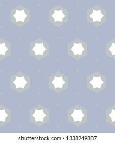 Seamless vector pattern in geometric ornamental style