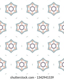 Seamless vector pattern in geometric ornamental style