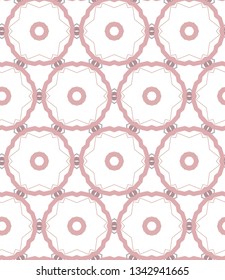 Seamless vector pattern in geometric ornamental style