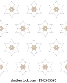 Seamless vector pattern in geometric ornamental style