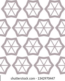 Seamless vector pattern in geometric ornamental style