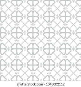 Seamless vector pattern in geometric ornamental style