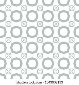 Seamless vector pattern in geometric ornamental style