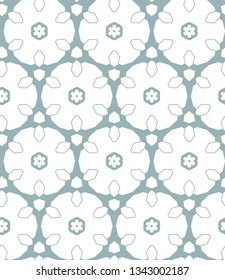 Seamless vector pattern in geometric ornamental style