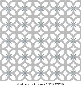 Seamless vector pattern in geometric ornamental style