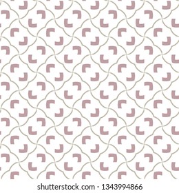 Seamless vector pattern in geometric ornamental style