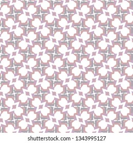 Seamless vector pattern in geometric ornamental style