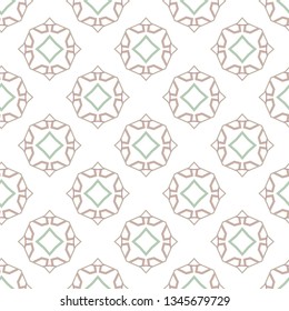 Seamless vector pattern in geometric ornamental style