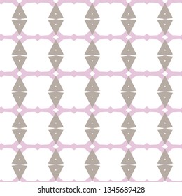 Seamless vector pattern in geometric ornamental style