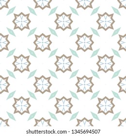 Seamless vector pattern in geometric ornamental style