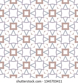 Seamless vector pattern in geometric ornamental style