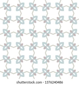 Seamless vector pattern in geometric ornamental style