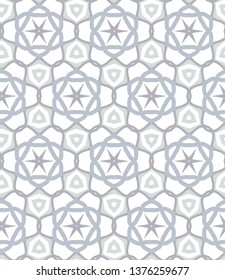 Seamless vector pattern in geometric ornamental style