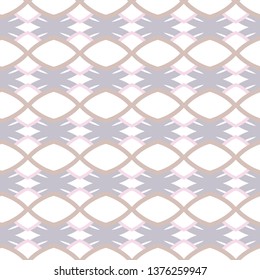 Seamless vector pattern in geometric ornamental style